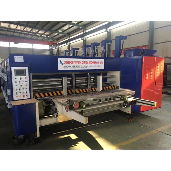 Hebei Liheng Full Automatic 4 Color Printer Slotter Rotary Die Cutter In Line Folder Gluing