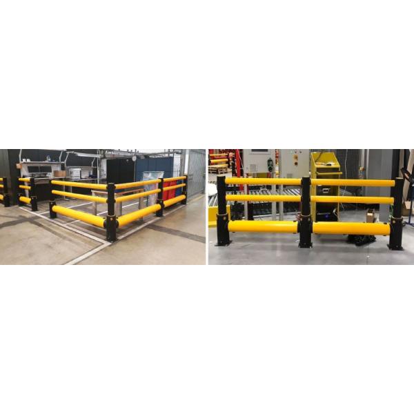Flexible Pedestrian Barrier  Anti-Collision Guardrails Warehouse Safety Barrier Traffic Guardrails