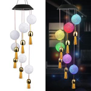 China DC6V Solar LED Garden Lights 80lm Hummingbird Wind Chime wholesale