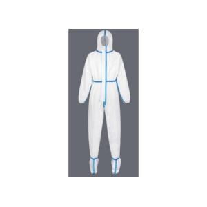 Elastic Waist Hooded Medical Disposable Protective Coveralls