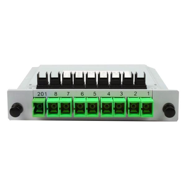 Quality 1X8 SC APC LGX Fiber Optic PLC Splitter FTTH Optical Splitter Terminal Box for sale