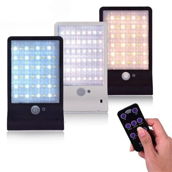 Quality 6500K 400Lms Solar Powered Motion Detector Lights Gutter Wall Mounting for sale