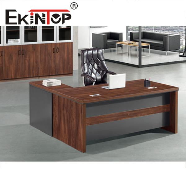 Quality Office Furniture White Office Computer Desk With Four Drawers Mesa for sale