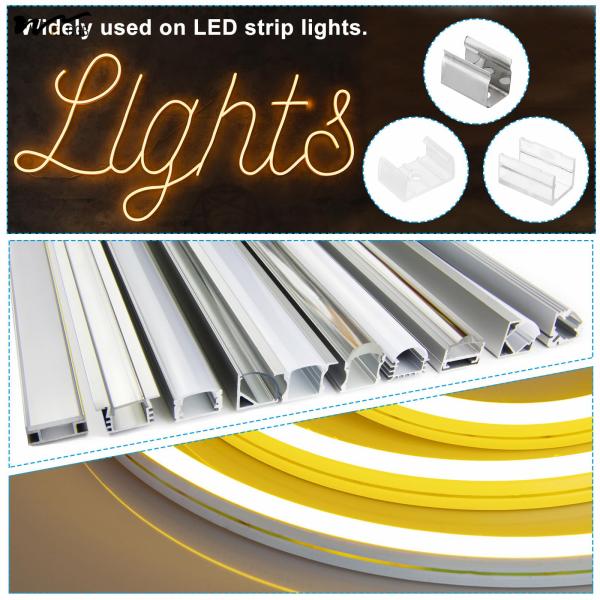 LED Strip Light Clips 40 Pack Mounting Bracket Fixing Clips Plastic Clamp Holders with Screws
