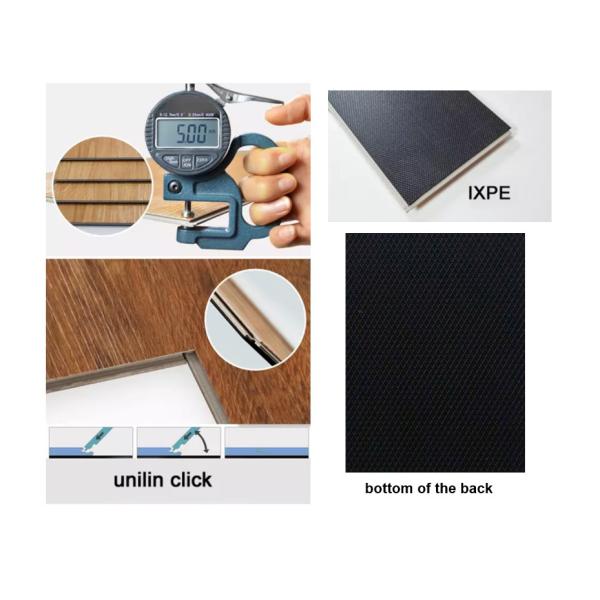 Scratch Resistant Stone Plastic Composite Flooring 6mm Key West Burlywood Wood Grain GKBM DG-W50007B