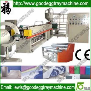 Plastic extruding flat film stretching line