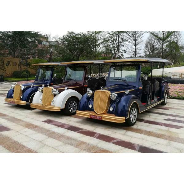Retro Electric Sightseeing Bus With 11 Sofa Seats For Hotels / Resorts / Party