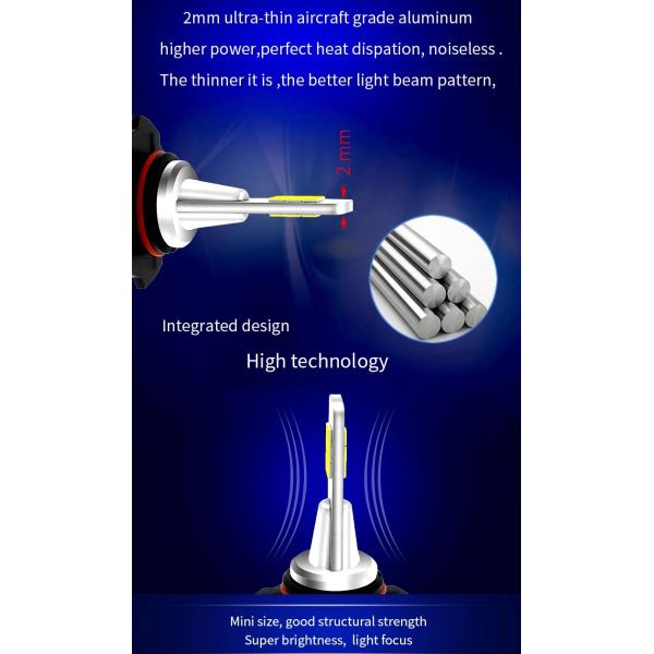 12pcs H11 P13W 9006 700lm H16 LED Fog Light Bulbs