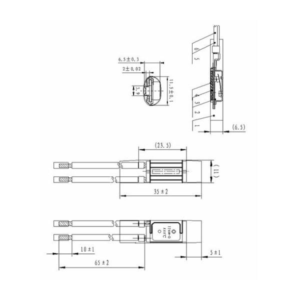 Self-Hold Manual Reset 17AM Thermal Protector For Vacuum Cleaner