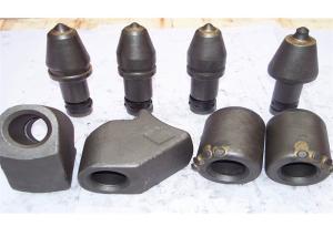 Deep Foundation 19mm Round Shank Chisel Used For Piling Drilling Tools