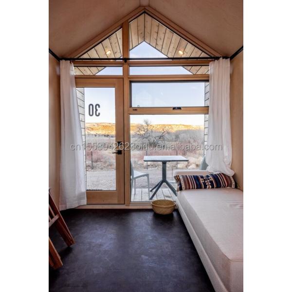 50/75/100mm Wave Sandwich Panel Wall Luxury Metal Wooden Garden Small House for Modern Prefabricated Hotel