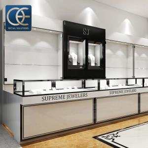 China Locking Glass Countertop Jewelry Display Cases Cabinet Showcase Luxury wholesale