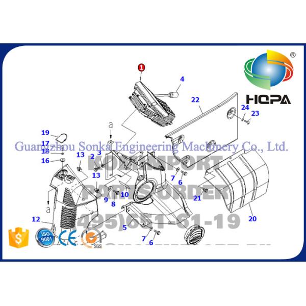 Komatsu PC200-8 Industrial Excavator Monitor 7835311007 With Standard Size