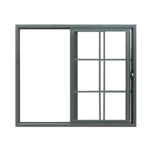 Home Security Pvc Profile Upvc Sliding Windows White Black