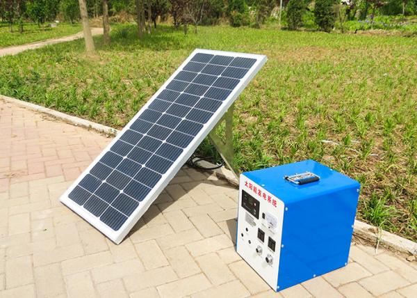 Quality Small Black Solar PV Battery Systems 100MAH 5A 24h For Electric Fan for sale