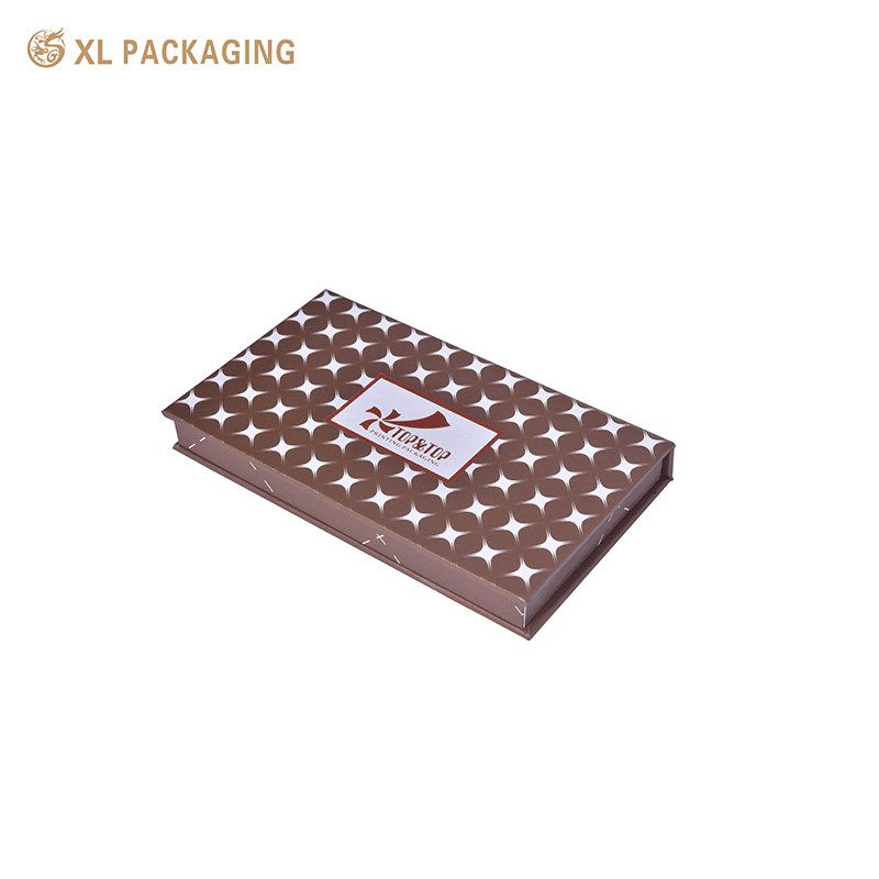 XL Packaging Customized Rigid Paperboard Magnetic Eyeshadow Pans Box With Mirror Premium Empty Packaging For Cosmetics