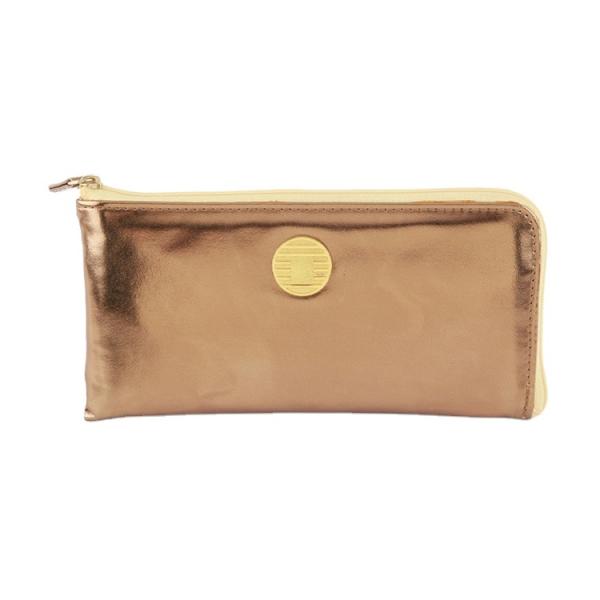 Quality EN17 20x2x10cm Ladies Genuine Leather Wallets Zipper Change TPCH Saffiano for sale