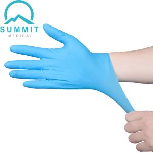 China 4g Disposable Examination Gloves , 0.1mm Medical Examination Nitrile Gloves on sale
