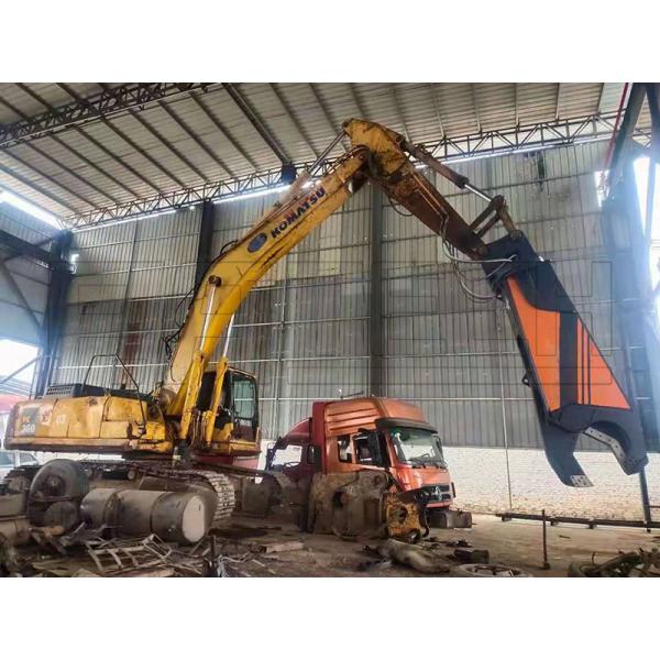 Excavator Scrap Shear On Hitachi Excavator For Break Asphalt And Concrete