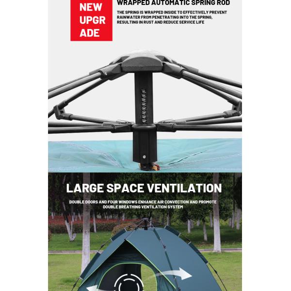 200x200cm Area Four-Season Outdoor Pop Up Camping Tent Automatic Outdoor Tent