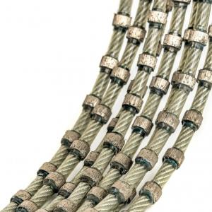 China Granite Block Dressing Tools Diamond Wire Saw Rope Diamond Cable Saw 11mm wholesale