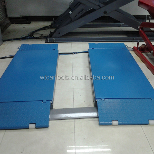 3600kgs Lifting Capacity 220V Scissor Lift Car Hoist For On Ground Mounting