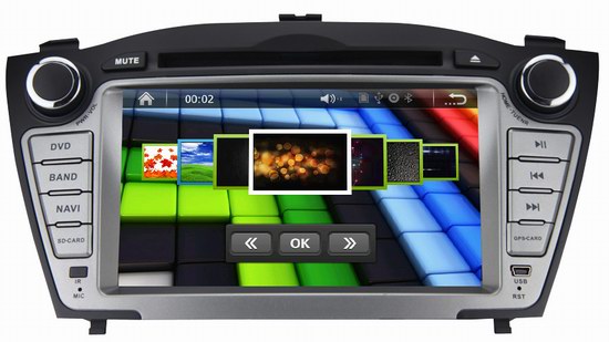 7 inch 2 din touch screen Hyundai IX35 car radio with bluetooth gps navigation OCB-8635