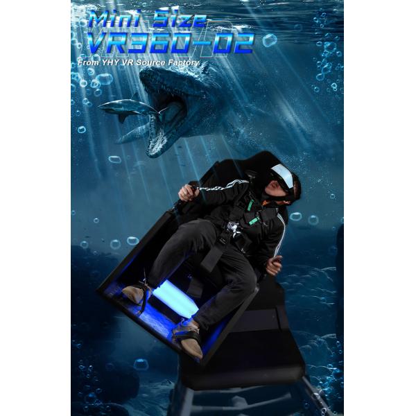 110V 9D Mini VR Game Simulator Chair 360 Degree Rotation For Indoor Playground