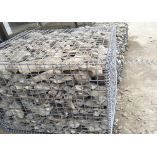 China Galvanized Steel Gabion Baskets 2x1x1m Retaining Wall 280g/m2 Zinc wholesale