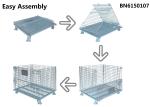 1000 Pounds Collapsible Steel Mesh Containers , Welded Mesh Storage Containers