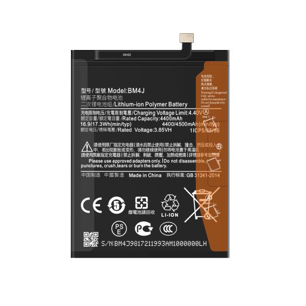 Stock A 4500mah 3.85V Lithium Polymer BM4J Cell for Xiaomi Redmi Note 8 Pro Replaceable