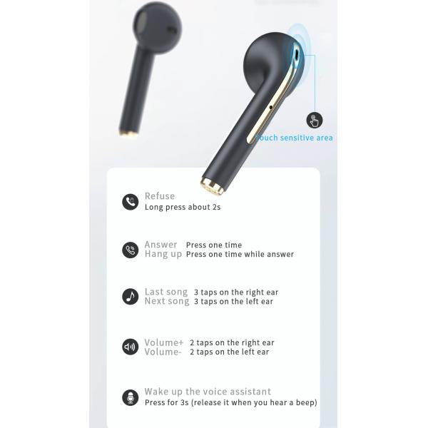 J18 ANC HiFi Wireless Sound Stereo True Wireless Headset Earbuds J18 Handsfree Earphones