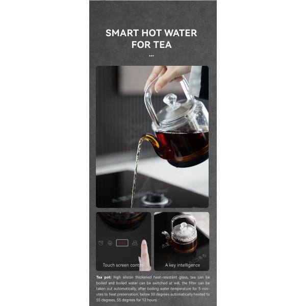 Multi-function Music Speakers Refrigerator Coffee Table With Boiling Kettle Teapot