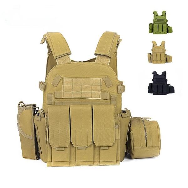 Quick Release Nylon Military Tactical Vest Khaki Bulletproof Waterproof Military