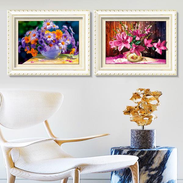 Flowers And Plants 5D Images Lenticular Art Prints For Restaurant Decor