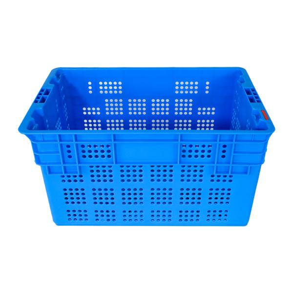 Mesh Style Dislocation Storage Plastic Moving Crate for Fruit in Customized Color