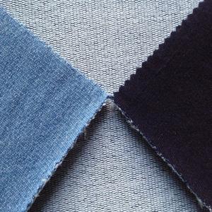 China indigo cotton /polyester elastic knit denim fabric wholesale