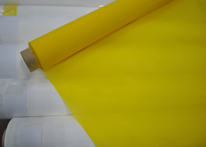 NSF Test 65 Inch Yellow Polyester Bolting Cloth Mesh With Plain Weaving Type