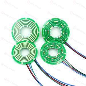 China 2 Circuits Signal Slip Ring Pancake Compact Space Saving Design wholesale