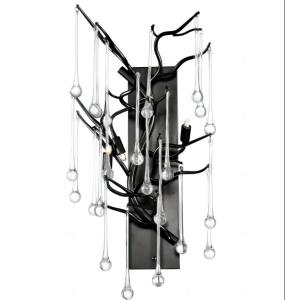 China K9 Clear Crystal Drop Metal Wall Sconce L280*W220*H460 wholesale