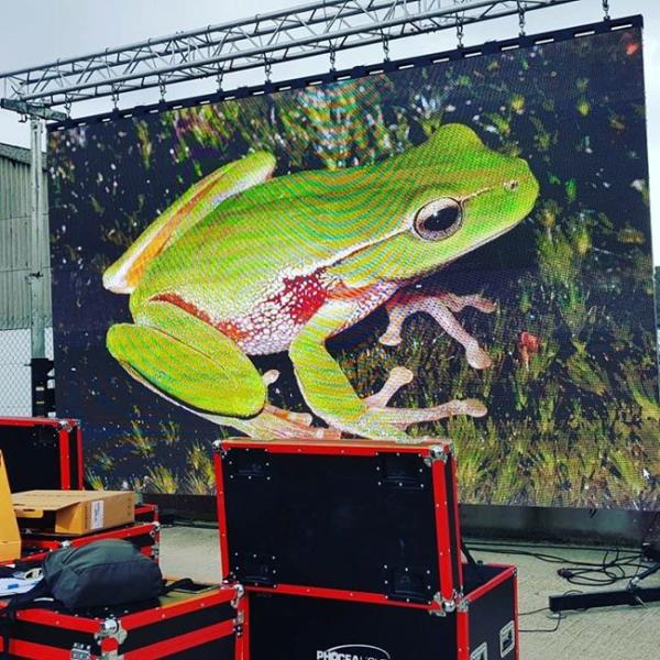 Slim Outdoor Rental Led Display , High Brightness Outdoor LED Rental Display P4.8