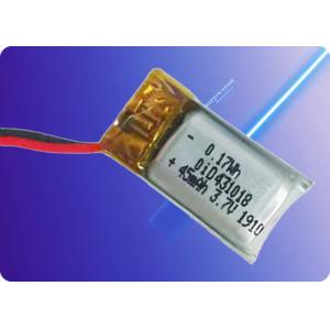 3.7V 47mAh Lithium Polymer Battery 500 Cycles 1C Discharge