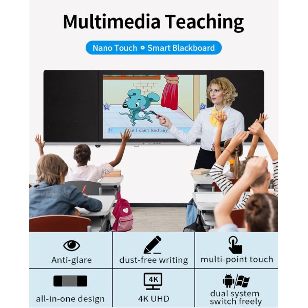 Teaching Touch Screen Intelligent Blackboard Nano Multi Functions
