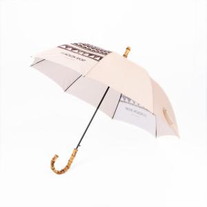 China Fashional Bags Curved Handle Umbrella With Logo Printing Real Bamboo Handle on sale