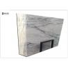 Buy cheap Durable White Marble Natural Stone Slabs With Grey Veins Crack Resistant from wholesalers