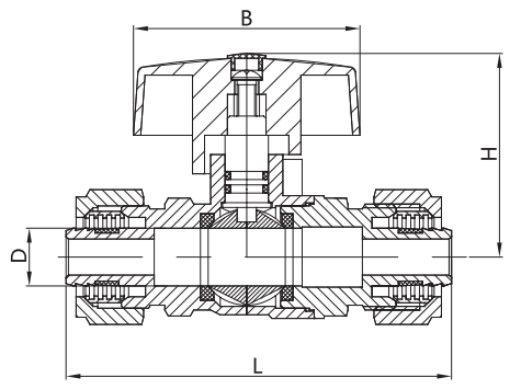 F X F Brass Ball Valve Cw617n 15mm Lockable Handle Nature Color