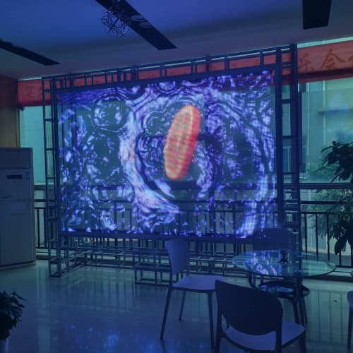 Indoor LED Transparent Film Screen Display Glass Advertising Transparent LED Screen Display
