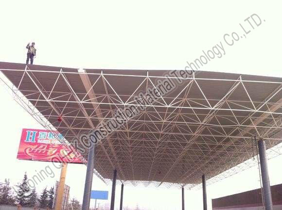 Prefabricated Railway Station Steel Frame Structure With Space Frame Roof