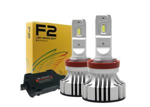 China Super Bright F2 LED Headlight CREE LED Chip 72W 1200LM 9005 H11 Head Lamp wholesale