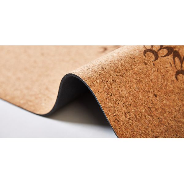 Thermal transfer printing Natural Cork Material Yoga Mat, Patterned Design Cork Yoga Mat, ECO-Friendly Yoga Mat,Gym Mat